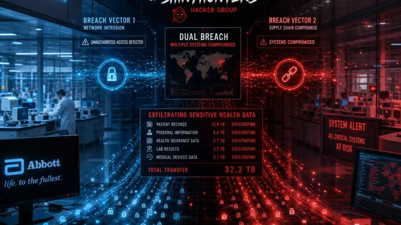 Abbott Laboratories Hadapi Dua Insiden Siber Terpisah: ShinyHunters Klaim Akses via Vishing, ShadowByt3$ Bobol Portal LabCentral — Investigasi Ganda Berlangsung