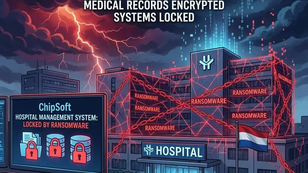 Serangan Ransomware Embargo terhadap ChipSoft: 70% Rumah Sakit Belanda Terdampak Gangguan Sistem Rekam Medis