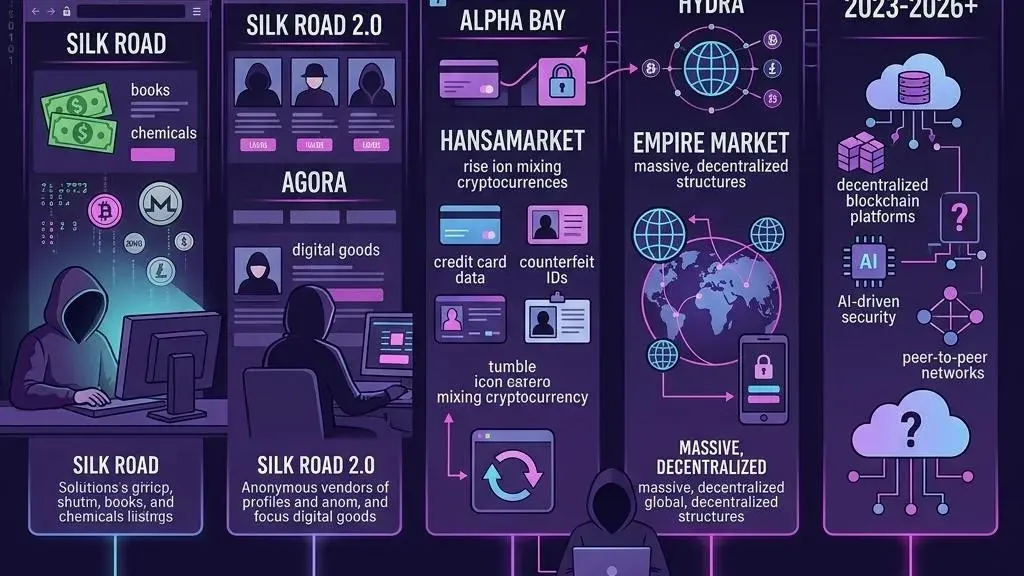 Dark Web Marketplace 2026 Semakin Sulit Dilacak: Infrastruktur Baru, AI, dan Evolusi Cybercrime