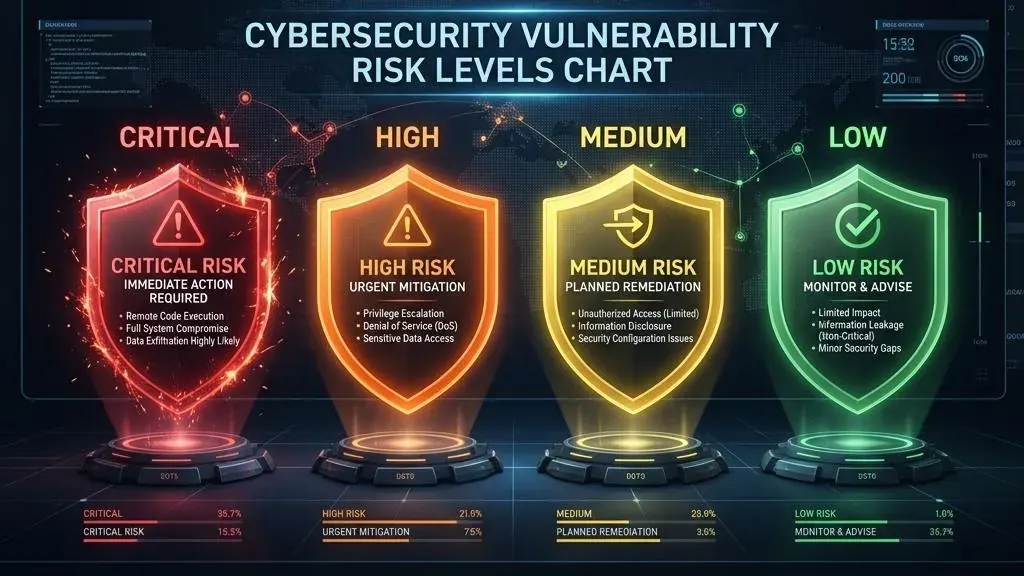 Macam-Macam Kerentanan Cybersecurity Berdasarkan Level Risiko