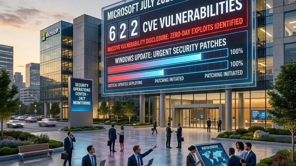 Microsoft July 2026 Patch Tuesday: 622 Kerentanan Ditambal, Dua Zero-Day Aktif Dieksploitasi — SharePoint dan ADFS dalam Kondisi Darurat