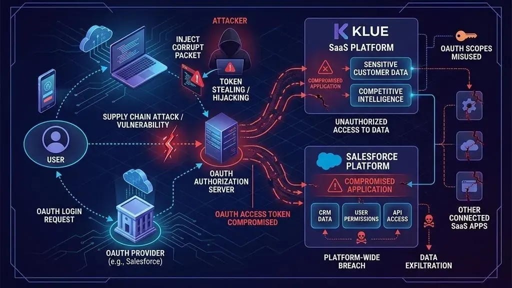Rantai Pasok SaaS dan Ancaman OAuth: Analisis Serangan Integrasi Klue-Salesforce 2026