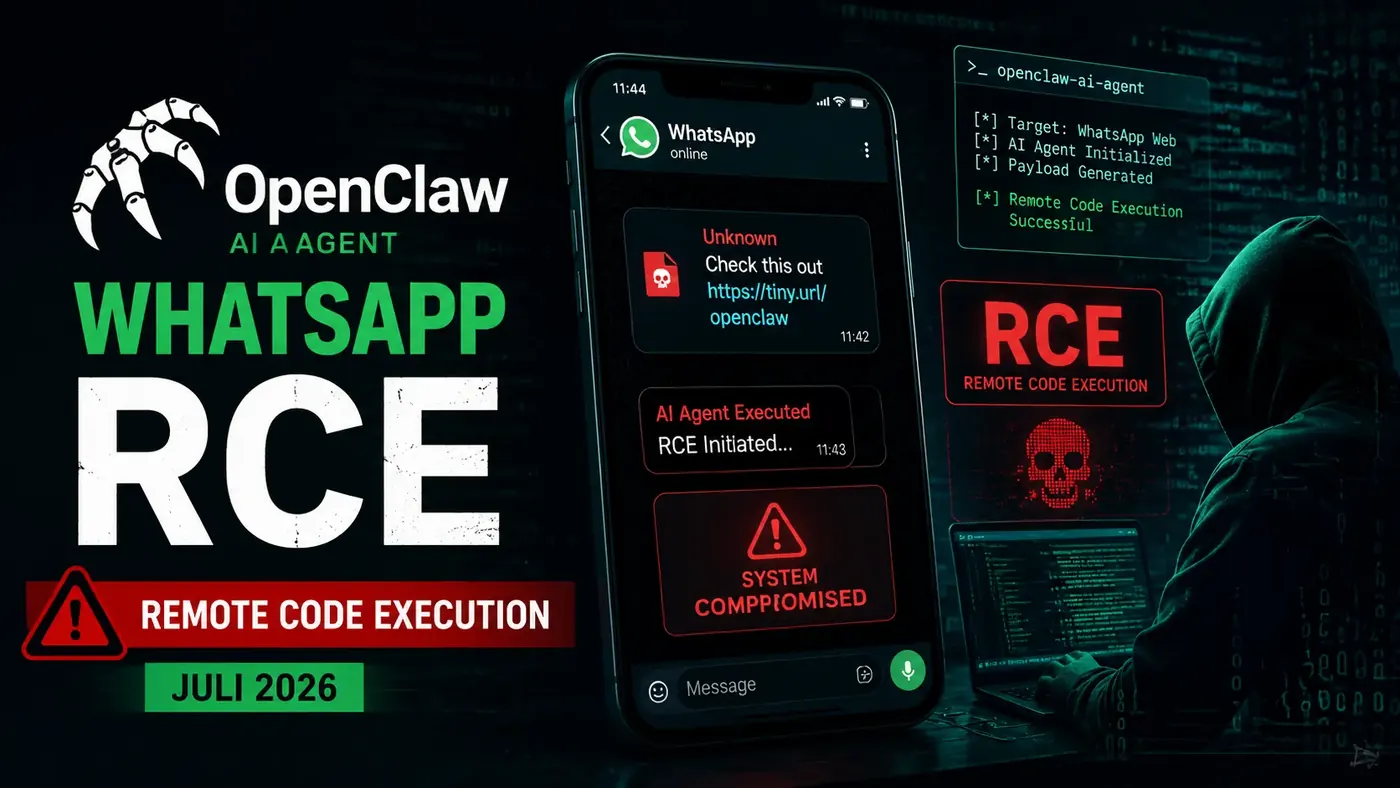 Satu Pesan WhatsApp Ubah OpenClaw Jadi Remote Access Tool: Tiga Kerentanan Kritis Ancam 381.000 Bintang GitHub dan Ratusan Ribu Pengguna Agen AI