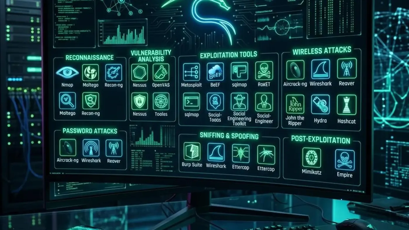 Panduan Lengkap Tools Kali Linux: Klasifikasi, Fungsi, dan Workflow Profesional untuk Penetration Testing